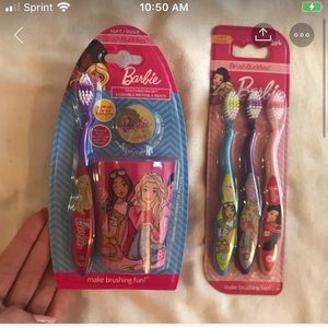 Barbie toothbrush set with cup